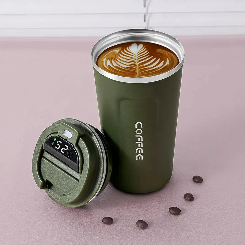 THERMOVA Office Smart Mug 450ml — 316 Steel + Temp Display