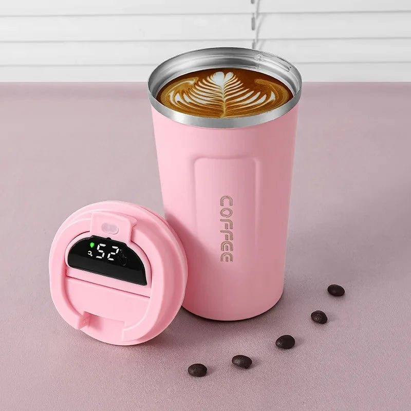 THERMOVA Office Smart Mug 450ml — 316 Steel + Temp Display