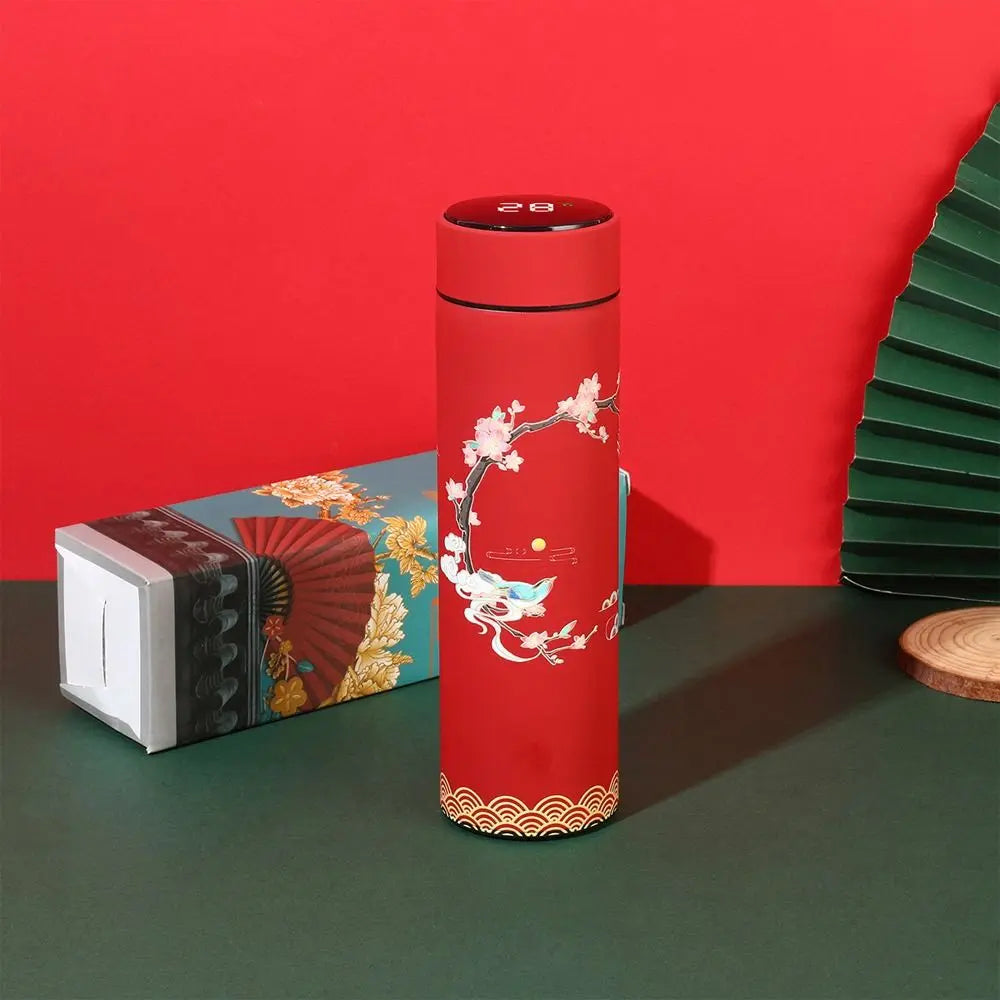 THERMOVA Classic Thermos 500ml — Leak-Proof Temp Display