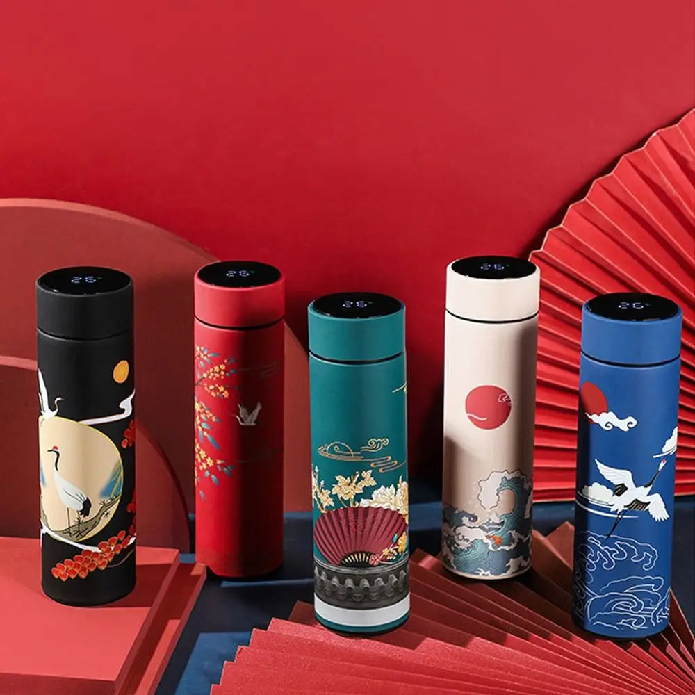THERMOVA Classic Thermos 500ml — Leak-Proof Temp Display