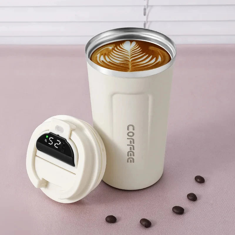THERMOVA Office Smart Mug 450ml — 316 Steel + Temp Display