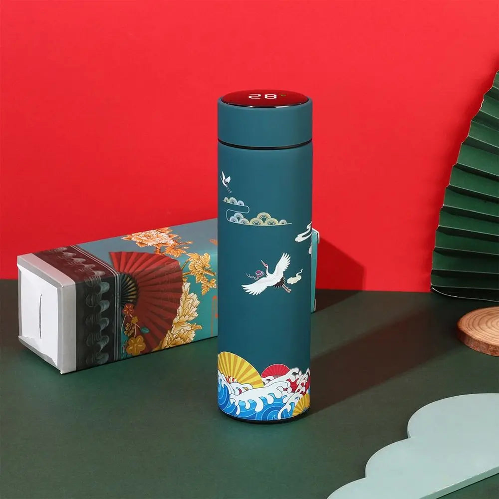 THERMOVA Classic Thermos 500ml — Leak-Proof Temp Display