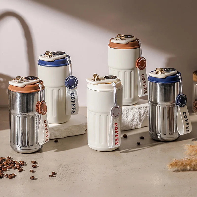 THERMOVA Office Smart Mug 450ml — 316 Steel + Temp Display