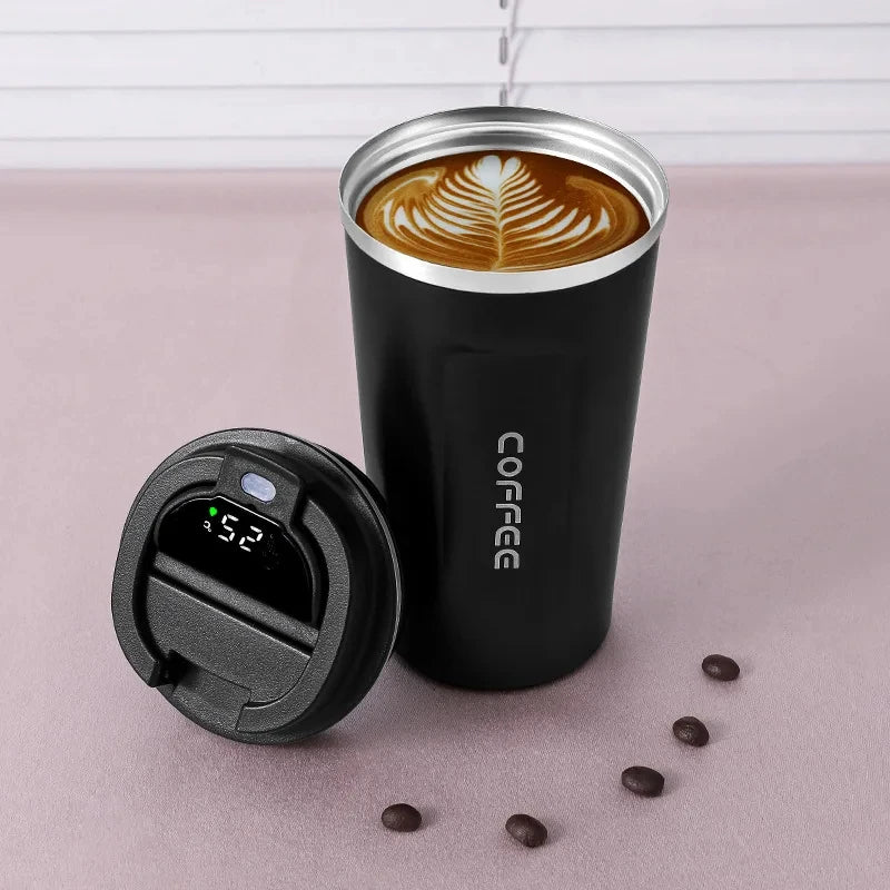THERMOVA Office Smart Mug 450ml — 316 Steel + Temp Display