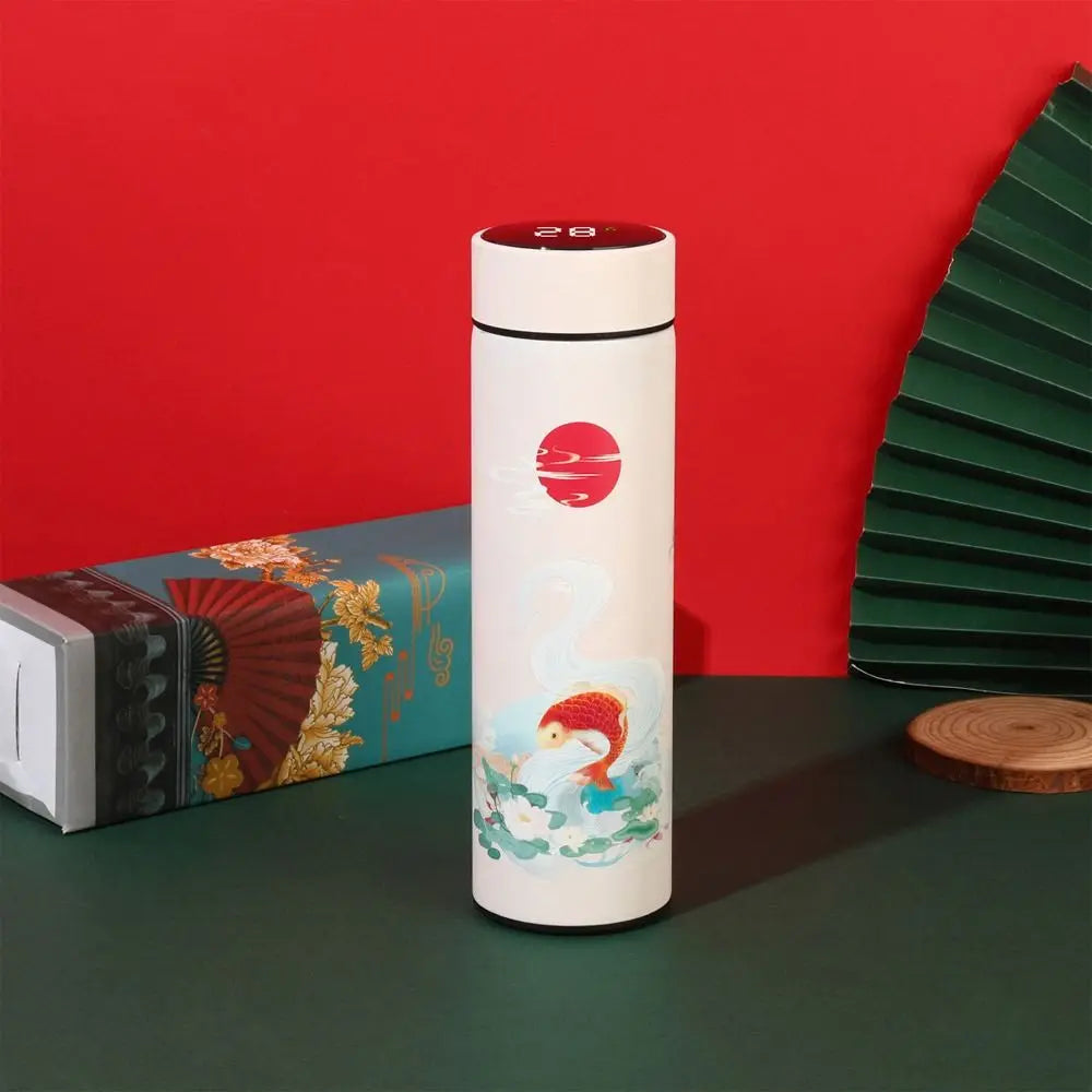 THERMOVA Classic Thermos 500ml — Leak-Proof Temp Display