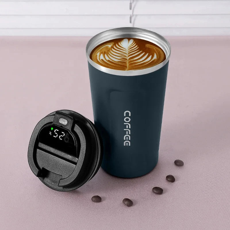 THERMOVA Office Smart Mug 450ml — 316 Steel + Temp Display