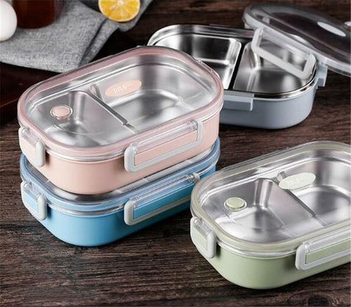 THERMOVA Kids Lunch Set — Stainless Steel Bento + Bag